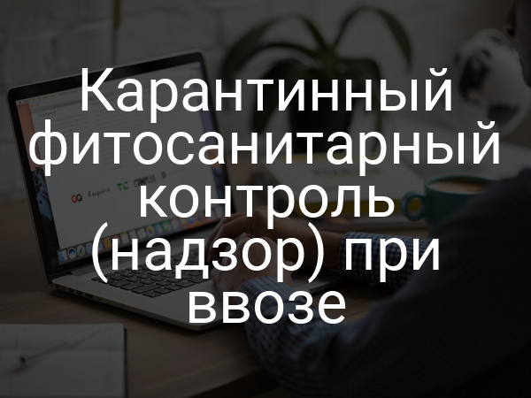 Карантинный фитосанитарный контроль (надзор) при ввозе