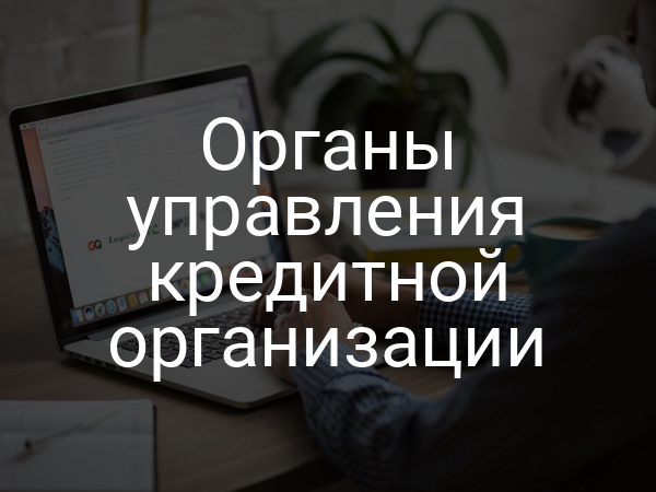 Органы управления кредитной организации