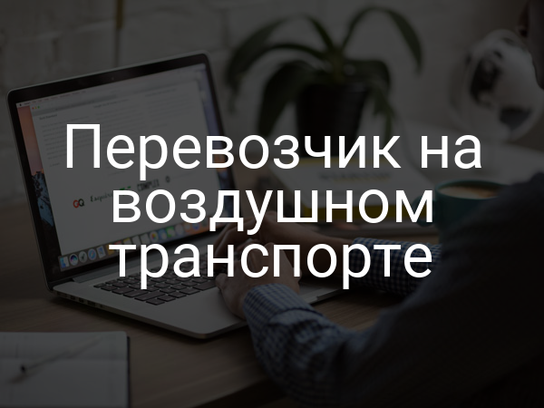 Перевозчик на воздушном транспорте