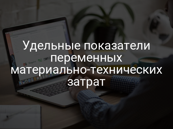 Удельные показатели переменных материально-технических затрат