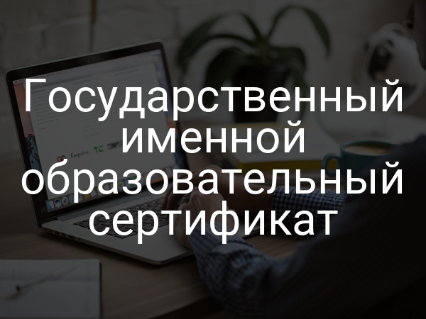 Государственный именной образовательный сертификат