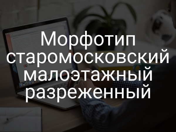 Морфотип старомосковский малоэтажный разреженный