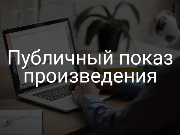 Публичный показ произведения