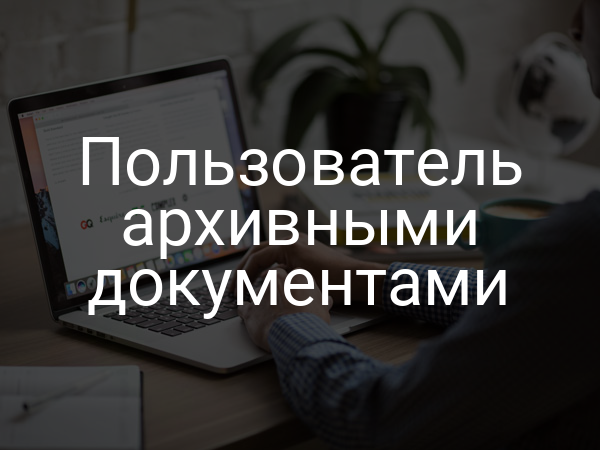Пользователь архивными документами