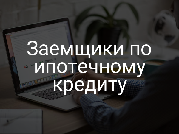 Заемщики по ипотечному кредиту