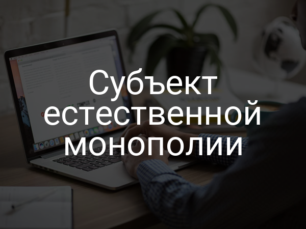 Субъект естественной монополии