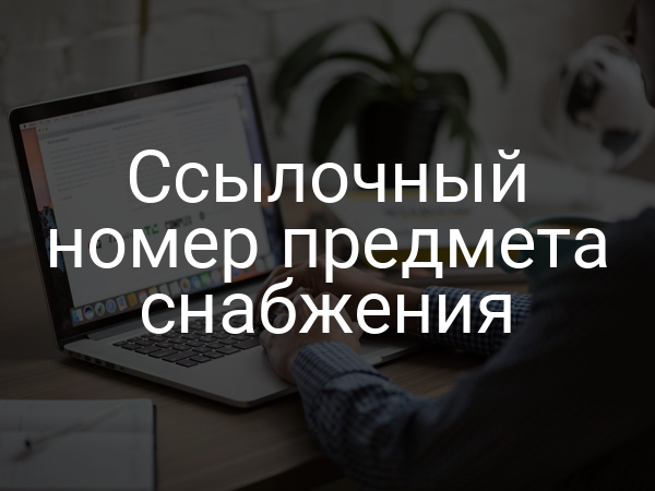 Ссылочный номер предмета снабжения
