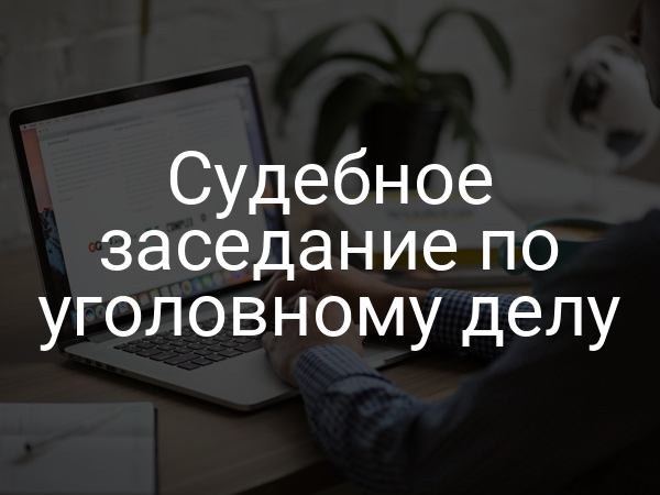 Судебное заседание по уголовному делу