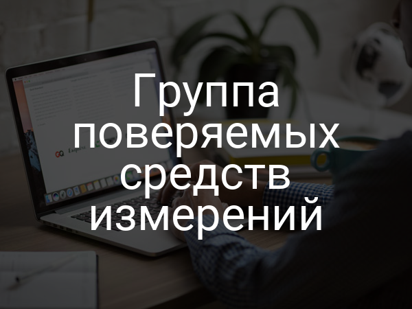 Группа поверяемых средств измерений