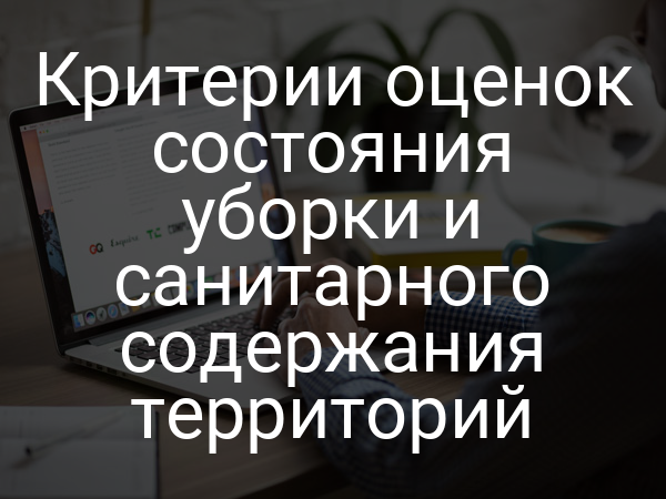 Критерии оценок состояния уборки и санитарного содержания территорий