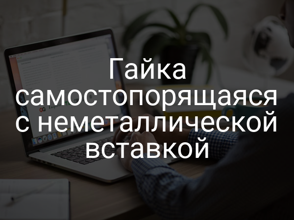 Гайка самостопорящаяся с неметаллической вставкой