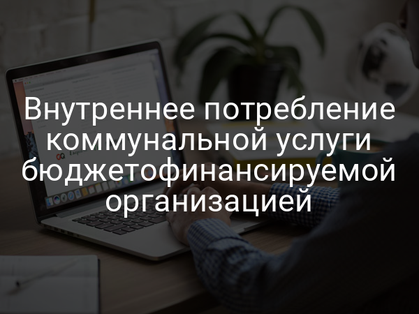 Внутреннее потребление коммунальной услуги бюджетофинансируемой организацией