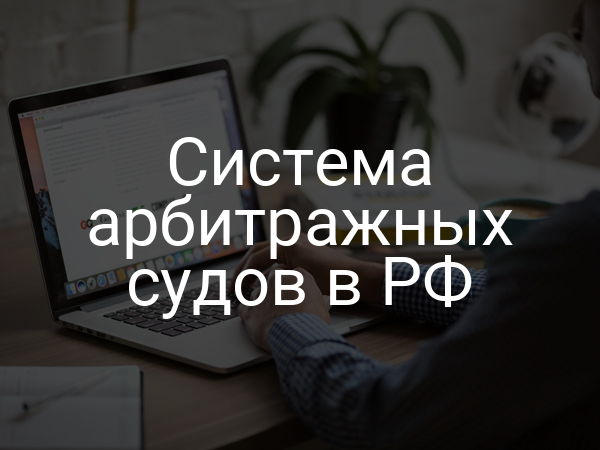 Система арбитражных судов в РФ