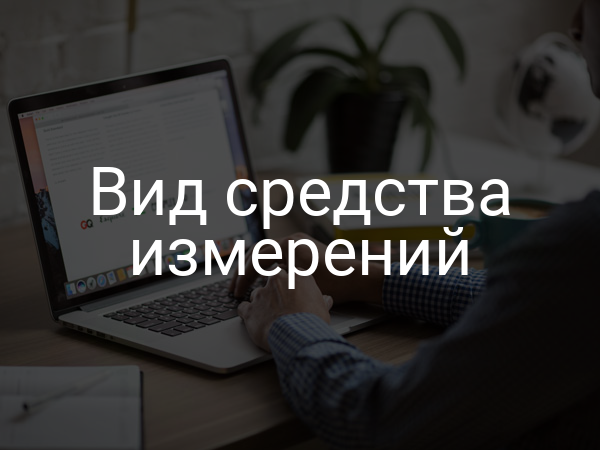 Вид средства измерений