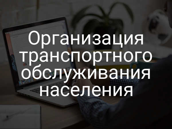 Организация транспортного обслуживания населения