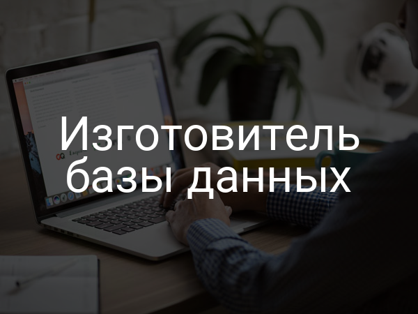 Изготовитель базы данных