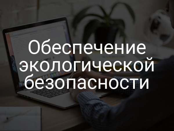 Обеспечение экологической безопасности
