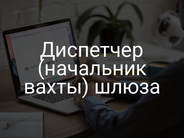 Диспетчер (начальник вахты) шлюза
