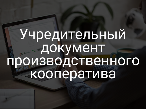 Учредительный документ производственного кооператива