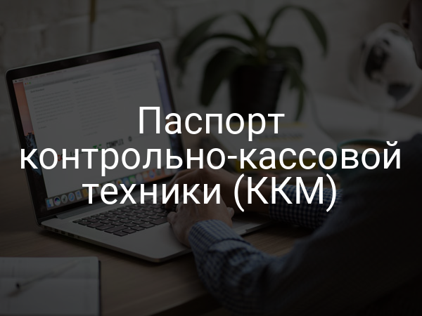Паспорт контрольно-кассовой техники (ККМ)