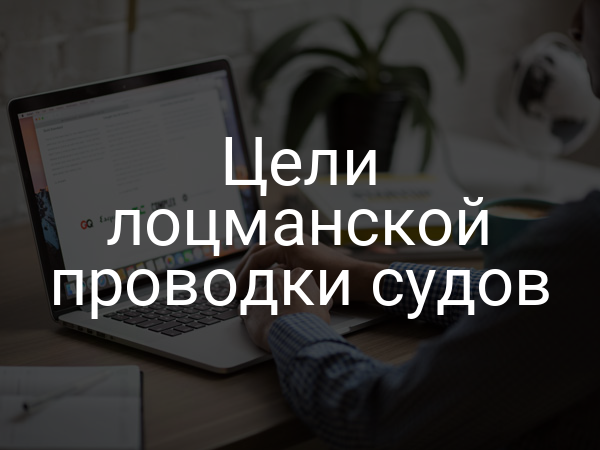 Цели лоцманской проводки судов