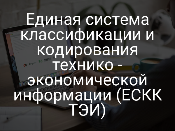 Единая система классификации и кодирования технико - экономической информации (ЕСКК ТЭИ)