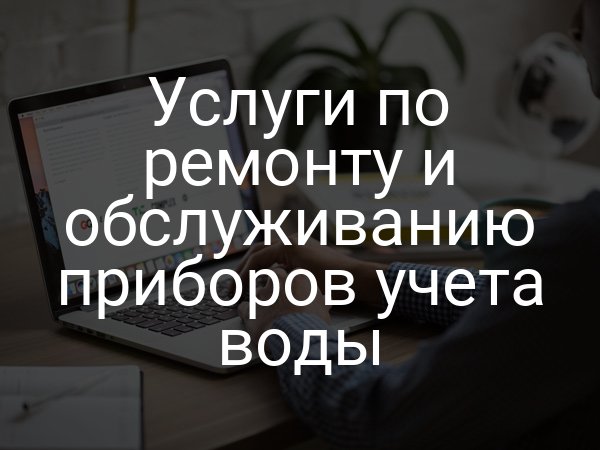 Услуги по ремонту и обслуживанию приборов учета воды