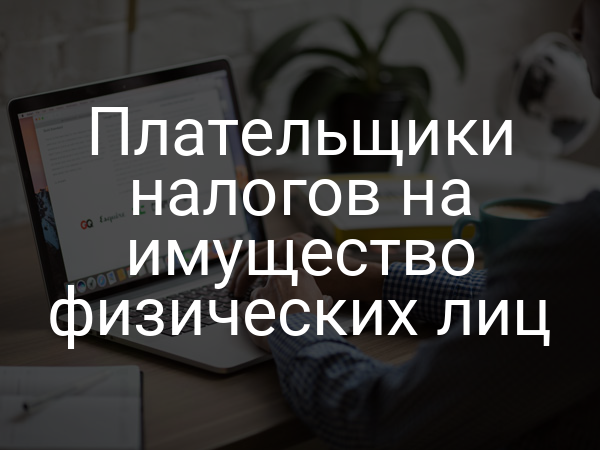 Плательщики налогов на имущество физических лиц