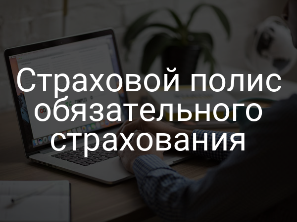 Страховой полис обязательного страхования