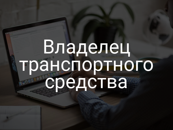 Владелец транспортного средства