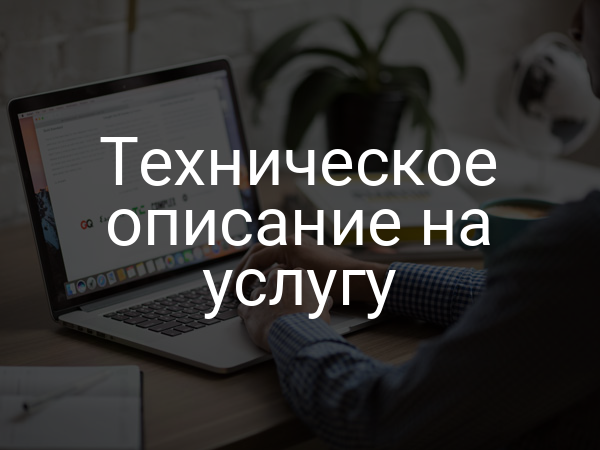 Техническое описание на услугу