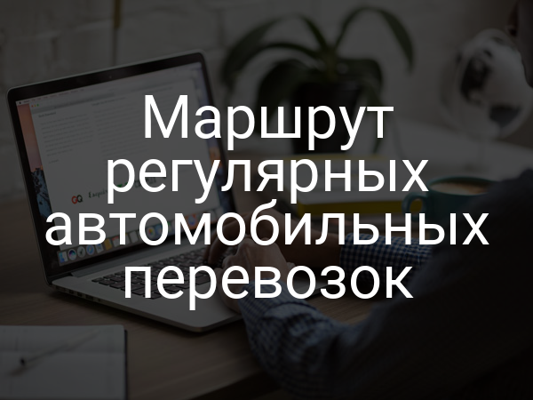 Маршрут регулярных автомобильных перевозок