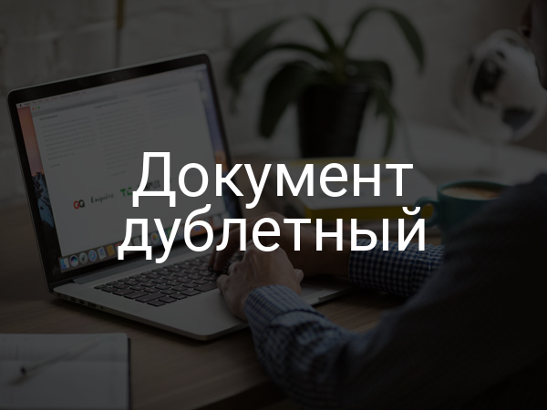 Документ дублетный