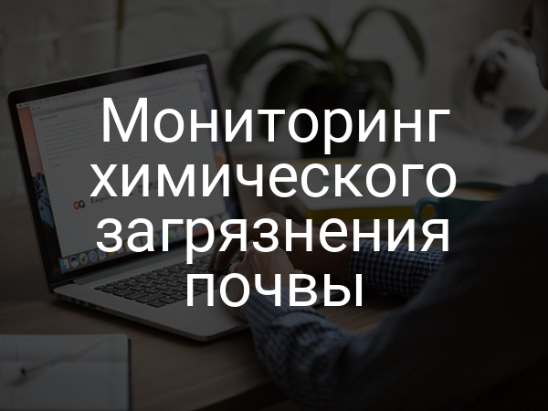 Мониторинг химического загрязнения почвы