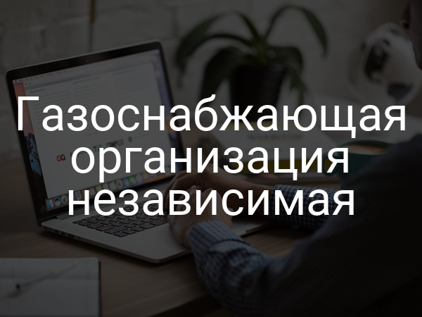 Газоснабжающая организация независимая