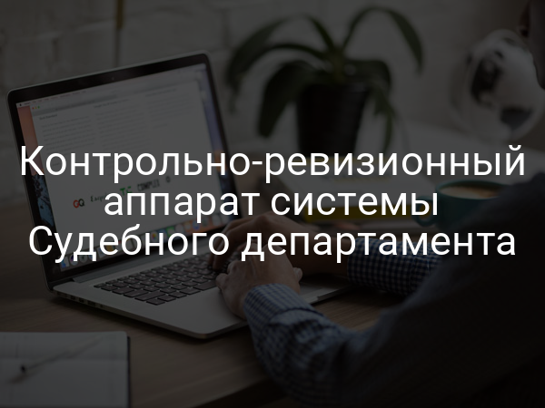 Контрольно-ревизионный аппарат системы Судебного департамента