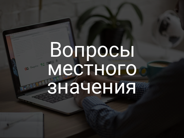 Вопросы местного значения