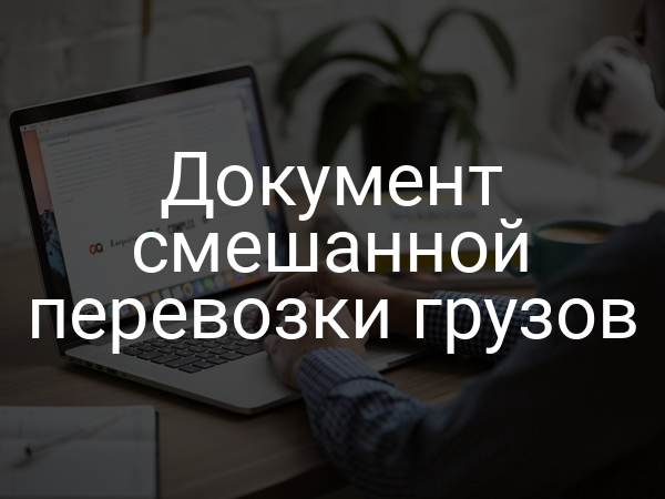 Документ смешанной перевозки грузов