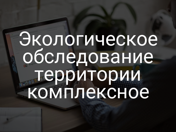 Экологическое обследование территории комплексное