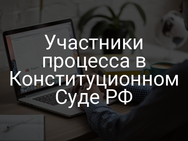 Участники процесса в Конституционном Суде РФ