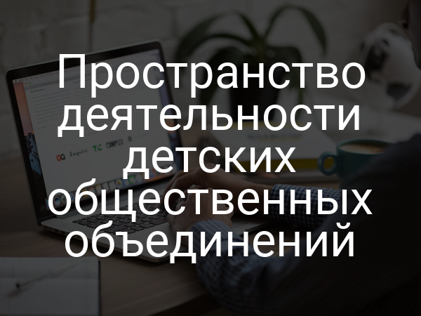 Пространство деятельности детских общественных объединений