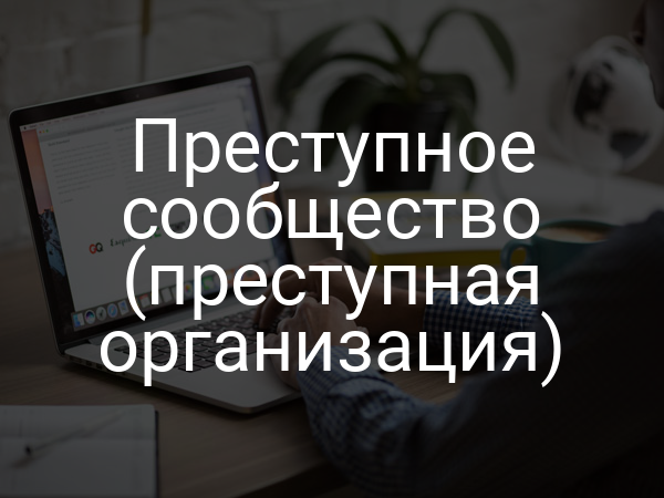 Преступное сообщество (преступная организация)