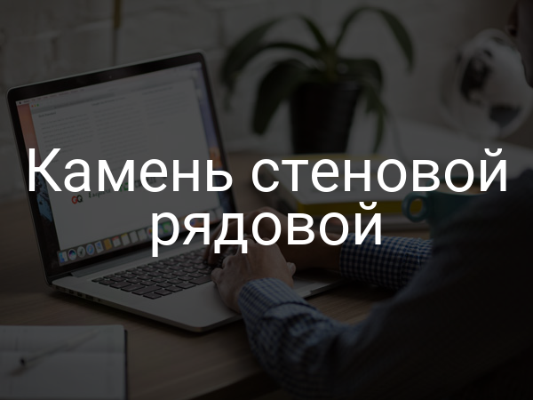 Камень стеновой рядовой