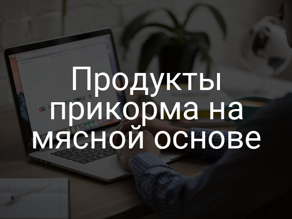 Продукты прикорма на мясной основе