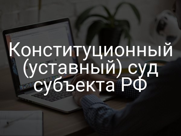 Конституционный (уставный) суд субъекта РФ