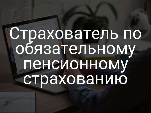 Страхователь по обязательному пенсионному страхованию