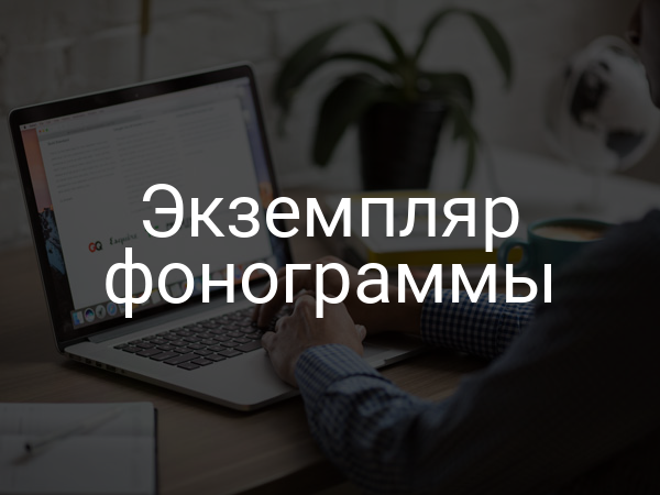 Экземпляр фонограммы