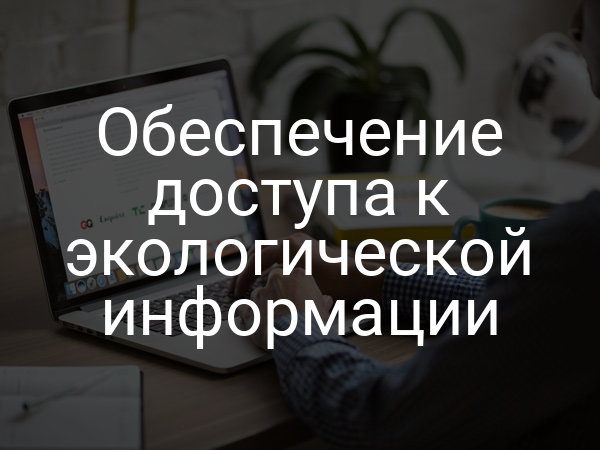 Обеспечение доступа к экологической информации