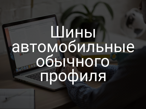 Шины автомобильные обычного профиля