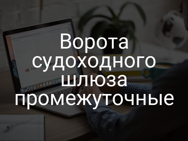 Ворота судоходного шлюза промежуточные